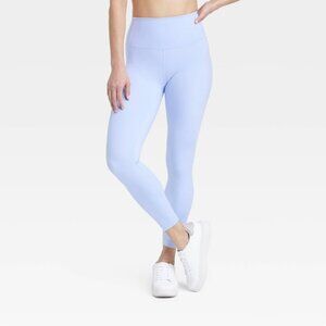 All In Motion XS Womens Leggings High Rise Pocketed 7 8 Periwinkle Blue